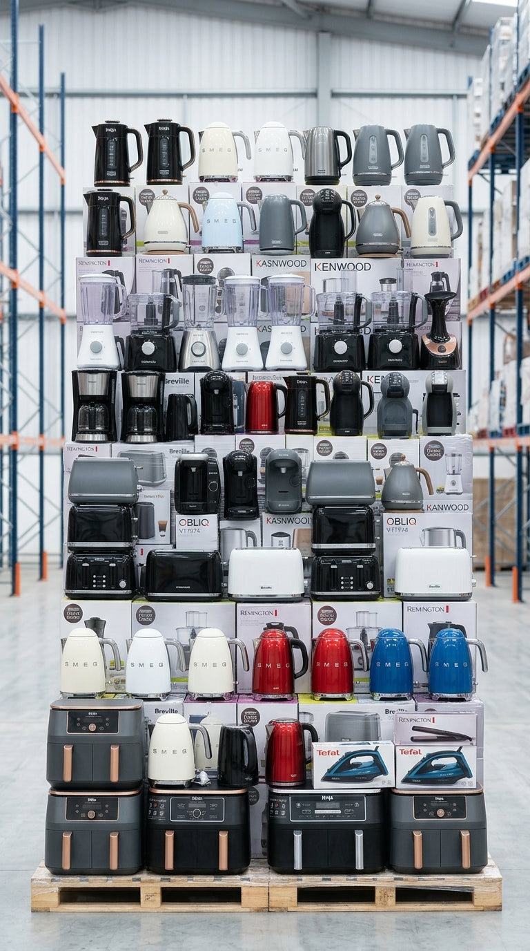 55+ HIGH‑VALUE MIXED KITCHEN ELECTRICALS RETURNS – AIR FRYERS, COFFEE MACHINES, BLENDERS & MORE