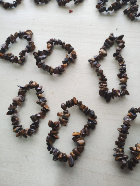 TIGER EYE SMALL CRYSTAL CHIP BRACELET JOBLOT OF 48 - BRAND NEW