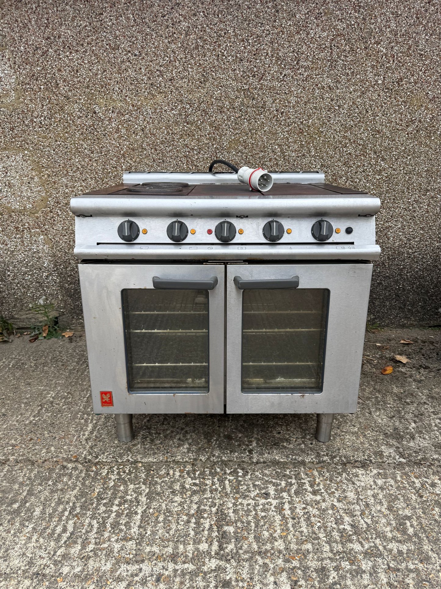 FALCON E3101 OTC 4HP ELECTRIC FOUR HOTPLATE FAN-ASSISTED OVEN RANGE SIZE: W900XD770XH890MM