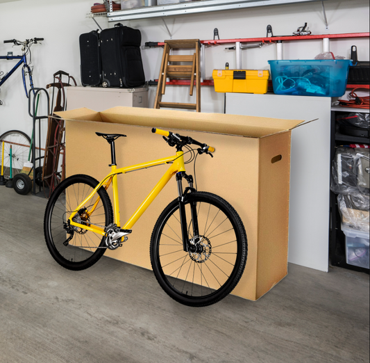1302 X NEW DOUBLE WALLED BIKE BOX - 2 PARTIAL HANDLE HOLE - 200KT BC