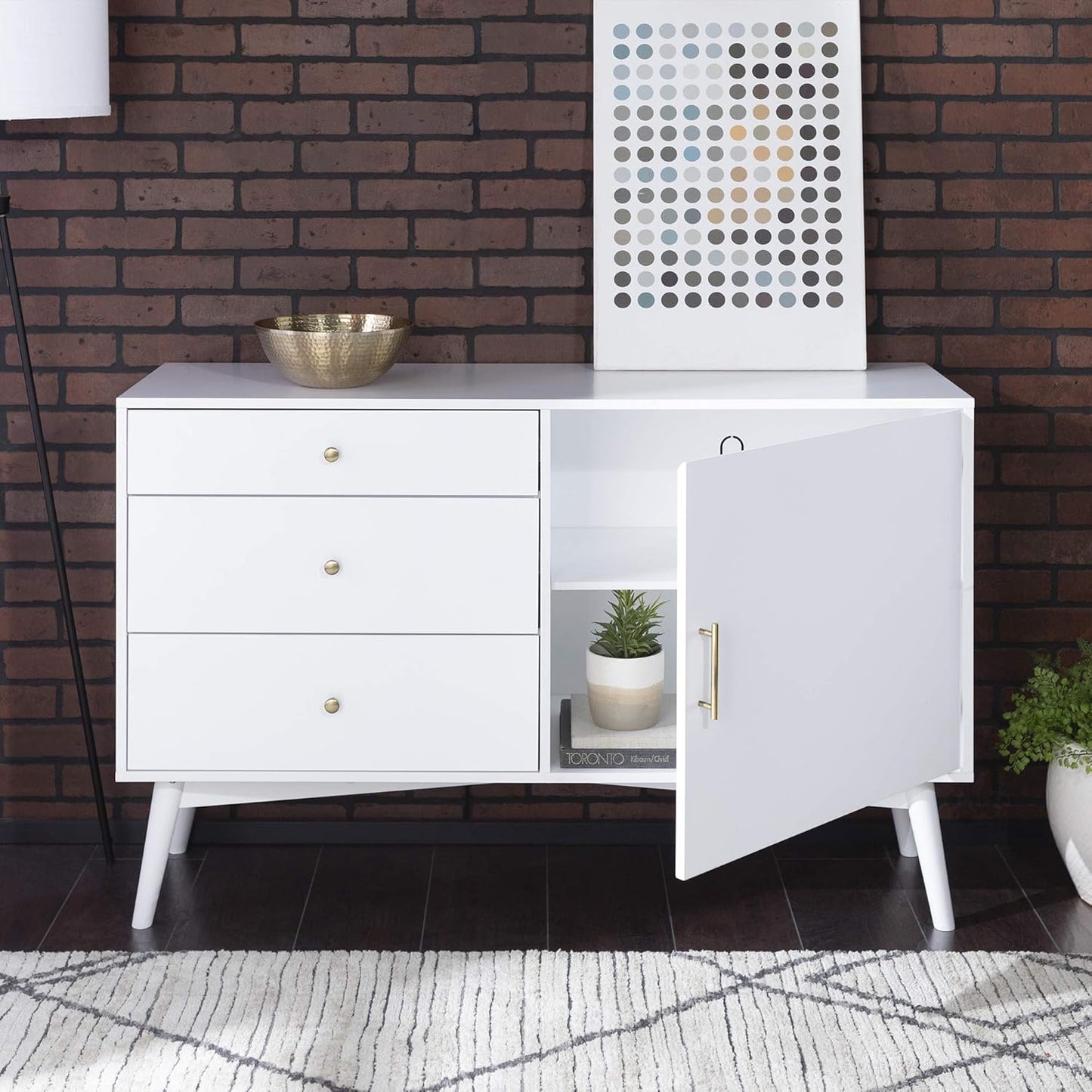 WAYFAIR LABARBERA TV STAND FOR TVS UP TO 58" 3 DRAWER STORAGE CABINET SIDEBOARD RRP £400