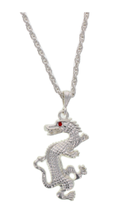 240 X SILVER PENDANT NECKLACE DRAGON