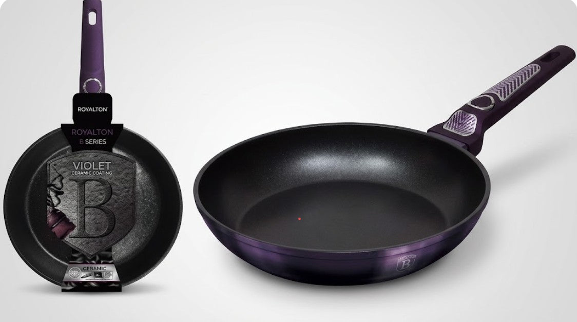 18 X NEW FRYPAN, 28 CM, PURPLE ECLIPSE COLLECTION