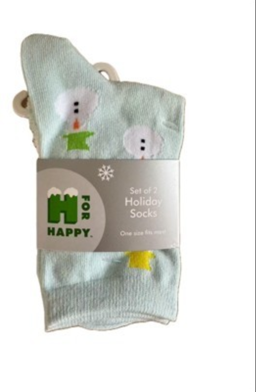 240 X NEW SET OF 2 HOLIDAY SOCKS - SNOWMAN