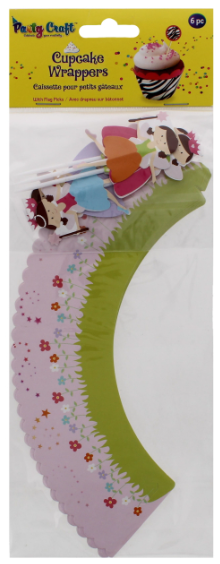 288 X PARTY CRAFT CUPCAKE WRAPPERS FAIRY PRINCESS