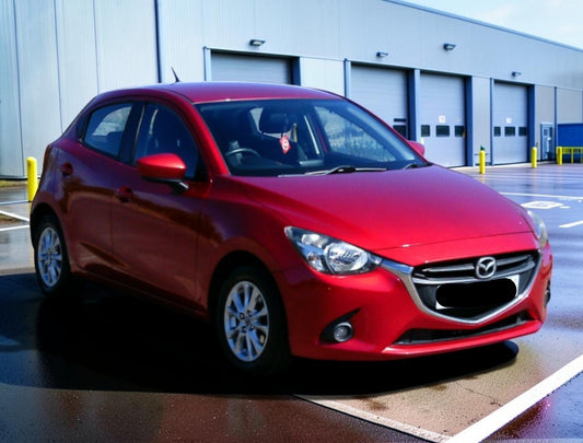 **(ONLY 65K MILEAGE)** 2015 MAZDA 2 SE-L 1.5 PETROL MANUAL RED HATCHBACK >>--NO VAT ON HAMMER--<<