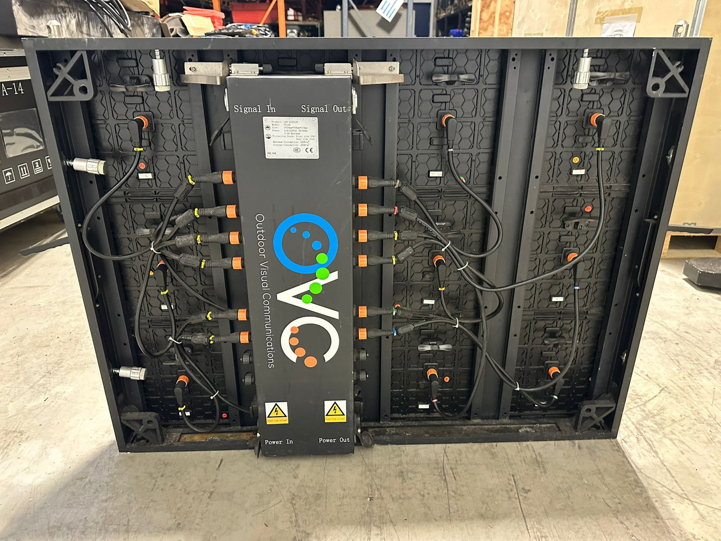 OVC P10 OUTDOOR LED SCREEN - X 9 CABINETS WHICH MAKES A 3072MM X 2124MM SCREEN.