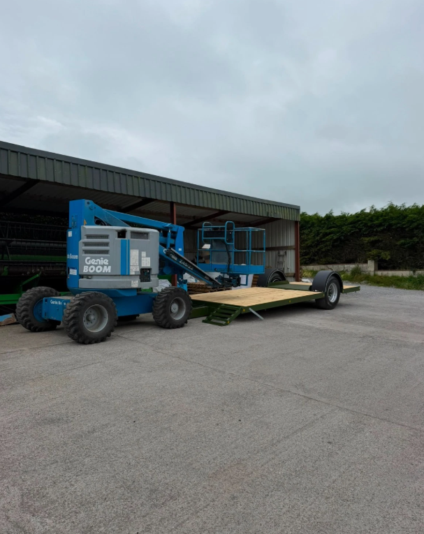 9 TON SINGLE AXLE LOW LOADER PLANT TRAILER