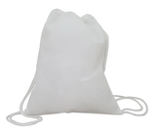 500 X DRAWSTRING BAG WHITE