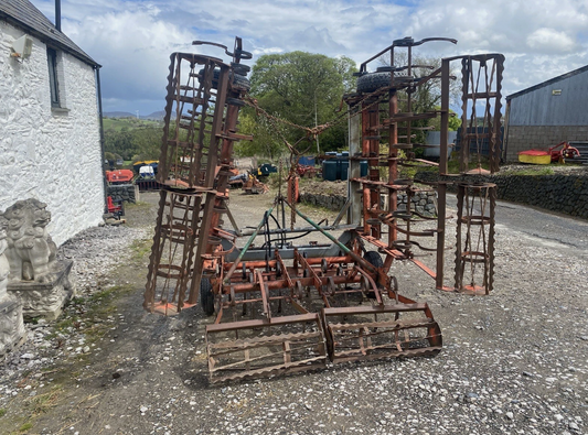 KONGSKILDE TRIPLE K VIBROMASTER 6M SPRINGTYNE LEVELER ROLLER TRACTOR MOUNTED