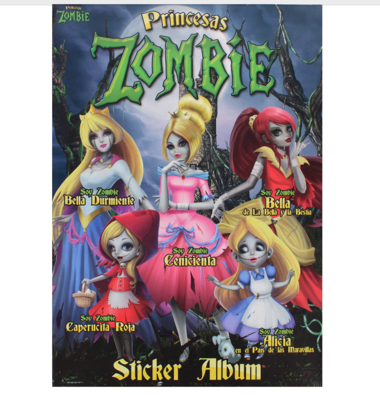 270 X ZOMBIE STICKER BOOK ONLY-SPANISH