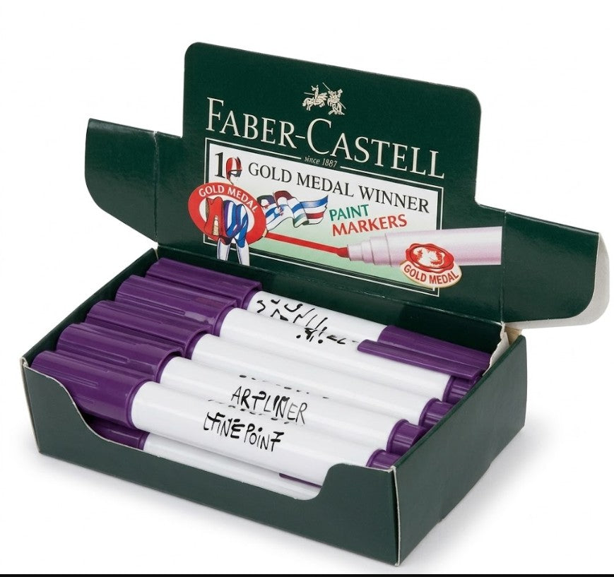 600 X NEW FABER CASTELL CONNECTOR WHITEBOARD MARKER PURPLE