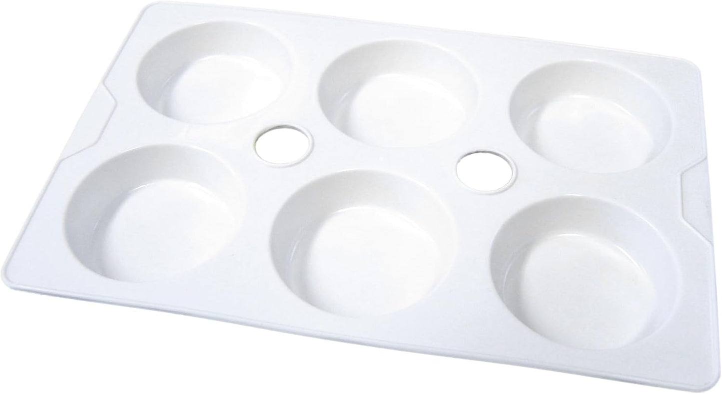 LOT OF 20 PACKS OF 10 CLEAR RECTANGULAR PAINT PALETTE TRAYS FOR WATERCOLOR & OIL PAINTING