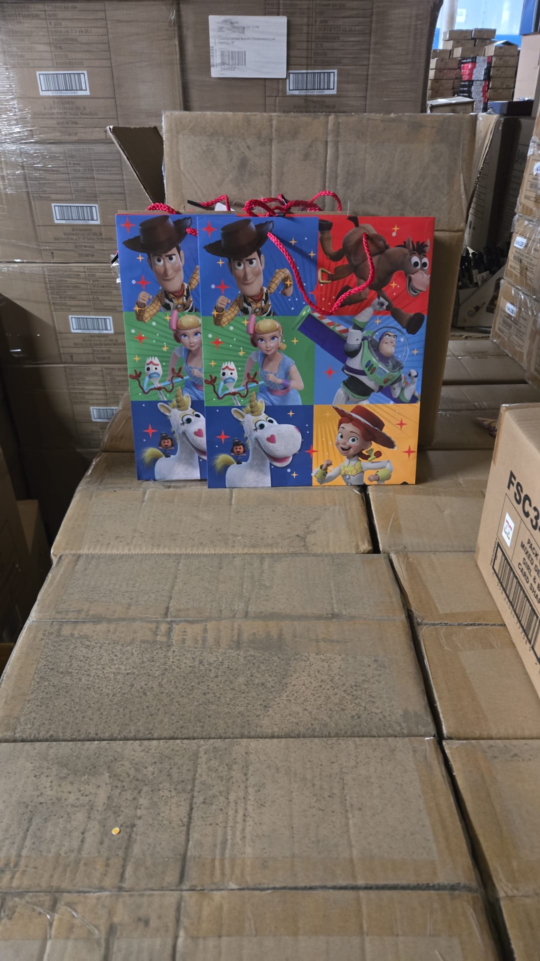 TOY STORY LICENSED BAGS – 1000PCS PALLET – BRAND NEW RETAIL STOCK