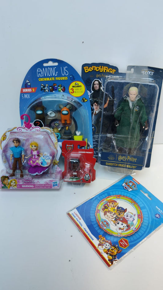 QTY OF KIDS TOYS - FIGURES DISNEY PRINCESS, PAW PATROL, HARRY POTTER DRACO MALFOY FIGURE
