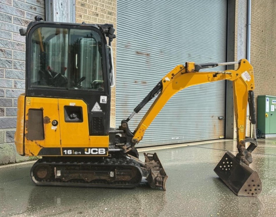 2020 JCB 16C-1 1.7T CAB MINI EXCAVATOR / DIGGER – 268 HOURS