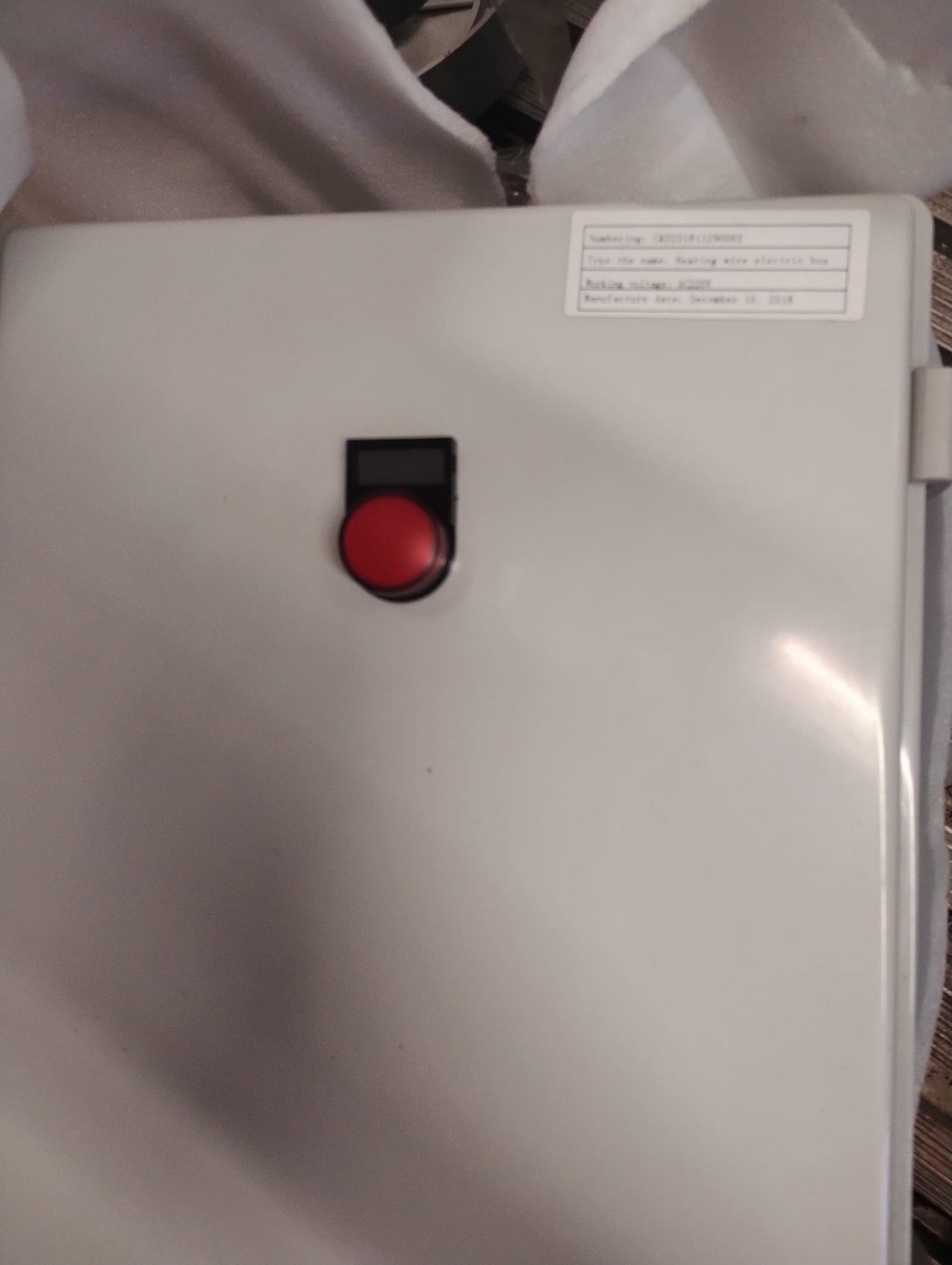 HEATING WIRE ELECTRIC BOX - JBK5-500 TRANSFORMER FITTED + ALL BOTTONS - C&D201811007 -NEW ALL CABLES