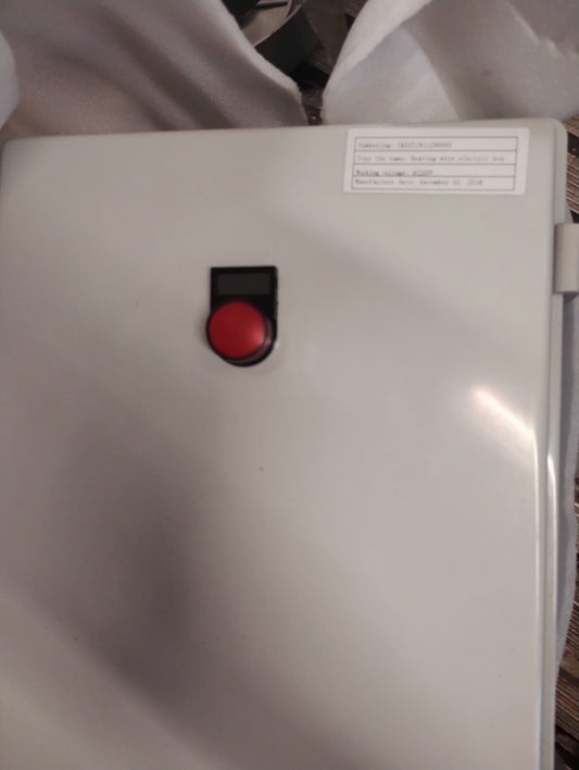 HEATING WIRE ELECTRIC BOX - JBK5-500 TRANSFORMER FITTED + ALL BOTTONS - C&D201811007 -NEW ALL CABLES