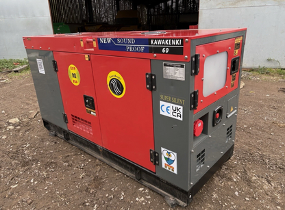 UNUSED KAWAKENKI KK60-111-SSS 2026 60 KVA GENERATOR – 3 PHASE