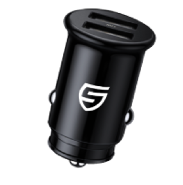 875 X BRAND NEW STK AUTO 2 DUAL USB CAR CHARGER 2 X 2.4A, BLACK