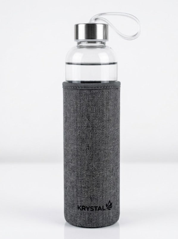 72 X NEW GLASS-NEOPRENE BOTTLE GREY 600 ML