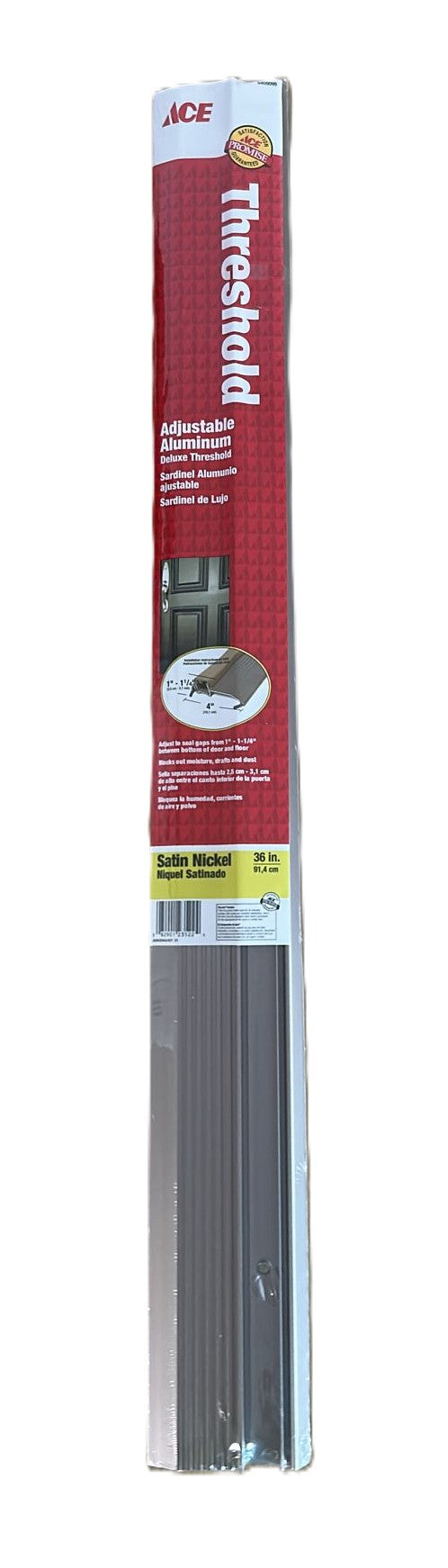 98X ALUMINIUM THRESHOLD SATIN NICKEL 4" X 36"