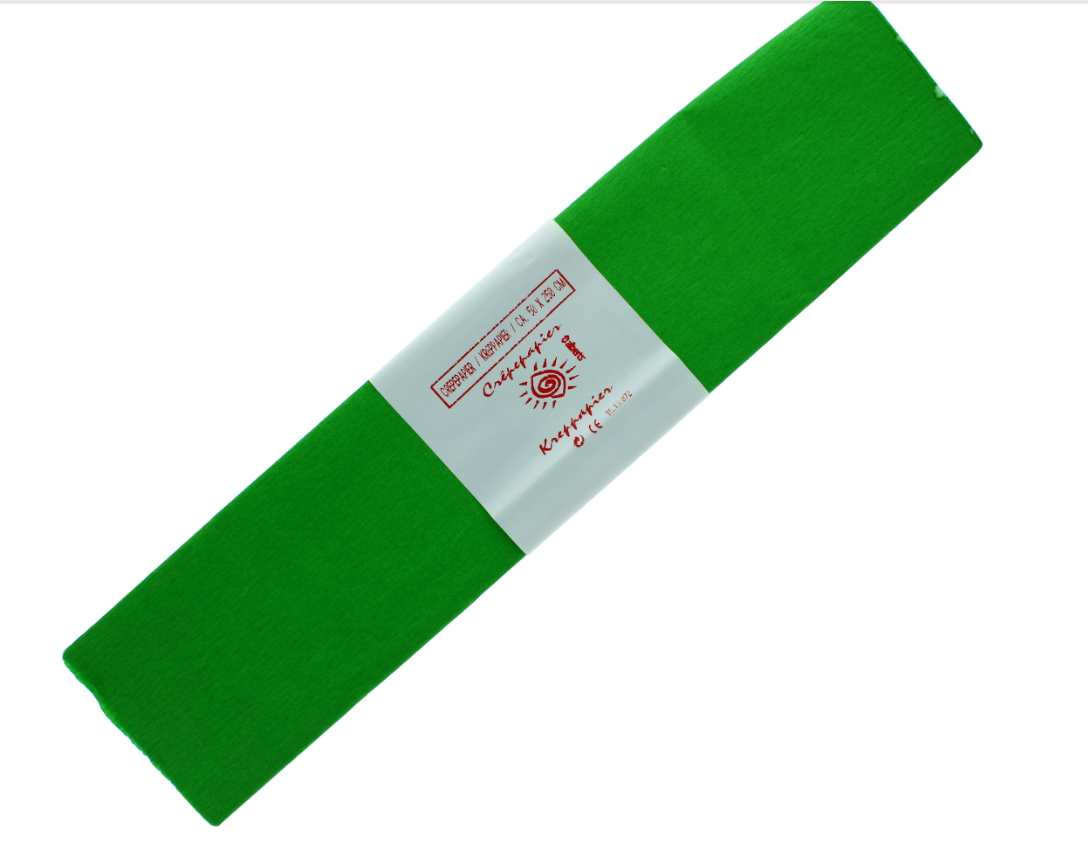 200 X CREPE PAPER LIME GREEN-50X250CM