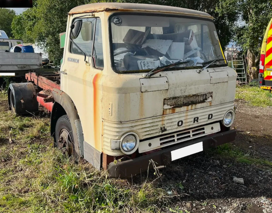 1972 FORD D200 0607 CHASSIS CAB PROJECT (L REG)