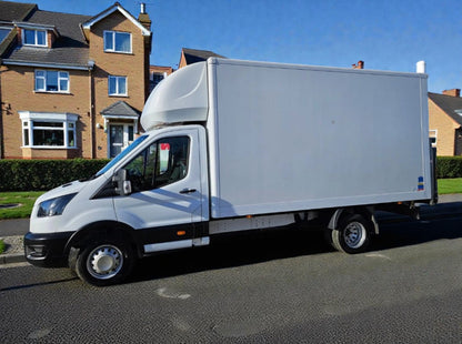 **(ONLY 94K MILEAGE)** 2023 FORD TRANSIT 350 LEADER ECOBLUE MANUAL DIESEL LWB CHASSIS CAB WHITE