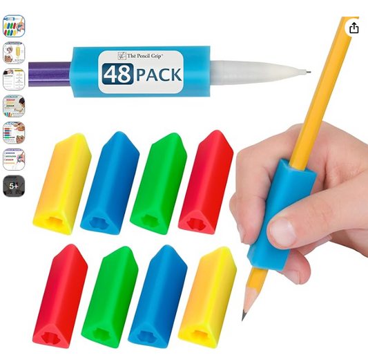 432 X 70PC TRIANGULAR PEN REST GRIPS TUB-BLUE & WHITE
