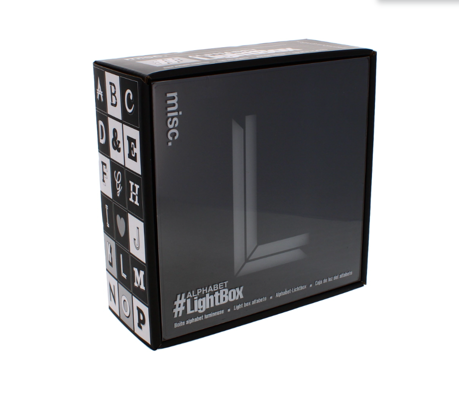 120 X ALPHABET LIGHT UP BOX L