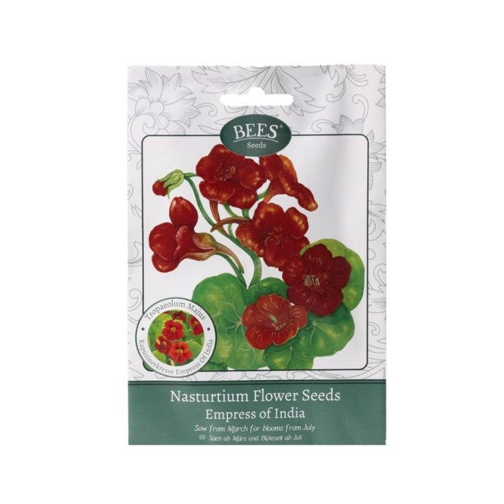 800 X NEW BEES NASTURTIUM EMPRESS OF INDIA