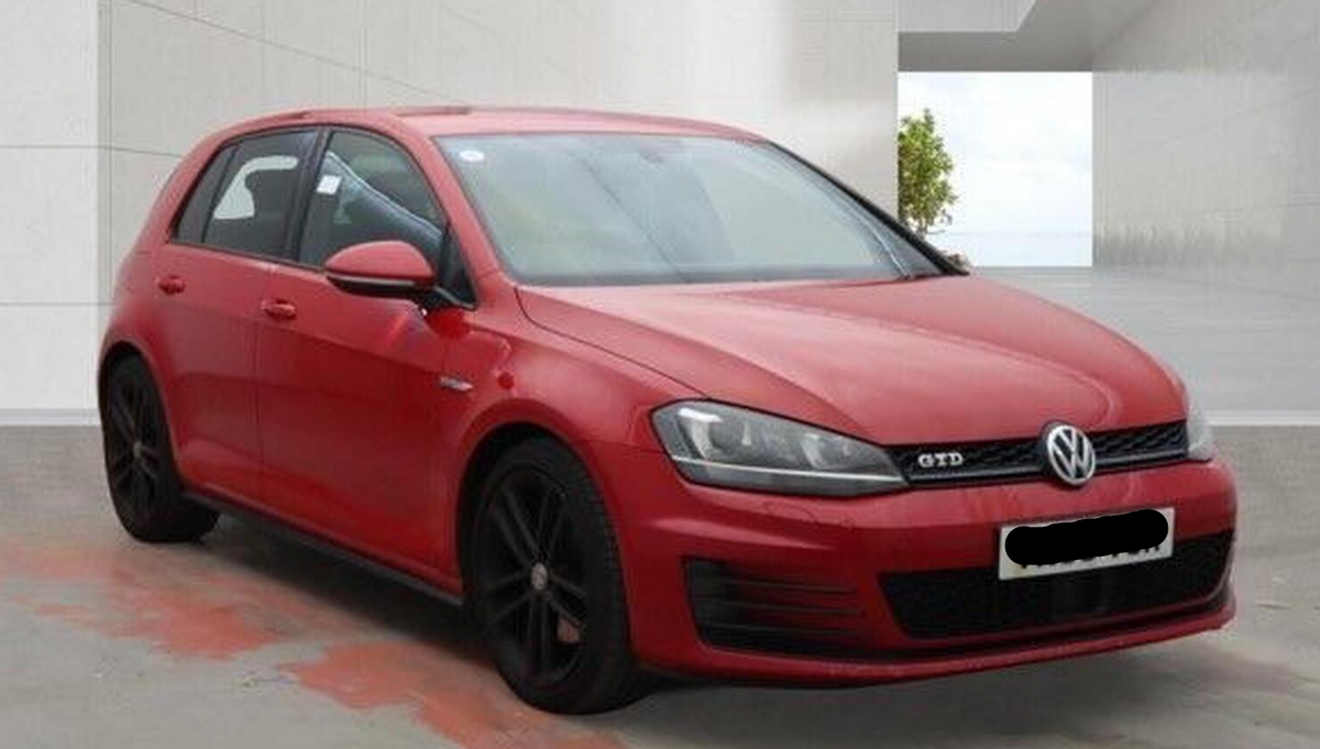 2013 VOLKSWAGEN GOLF GTD 2.0 TDI MANUAL RED HATCHBACK ULEZ COMPLIANT >>--NO VAT ON HAMMER--<<