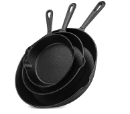 9 X NEW KICHLY CAST IRON SKILLET SET | RRP £197