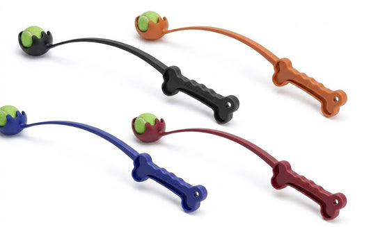 240 X NEW PET BALL LAUNCHER 4 ASSORTED COLOURS