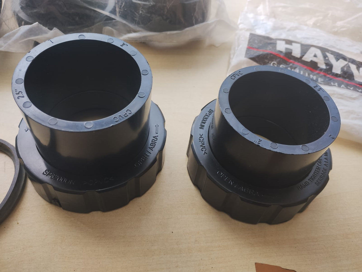 HAYWARD SPX3200UNKIT UNION CONNECTOR REPLACEMENT KIT FOR SELECT PUMP AND HEATER - JOBLOT OF 3 SETS
