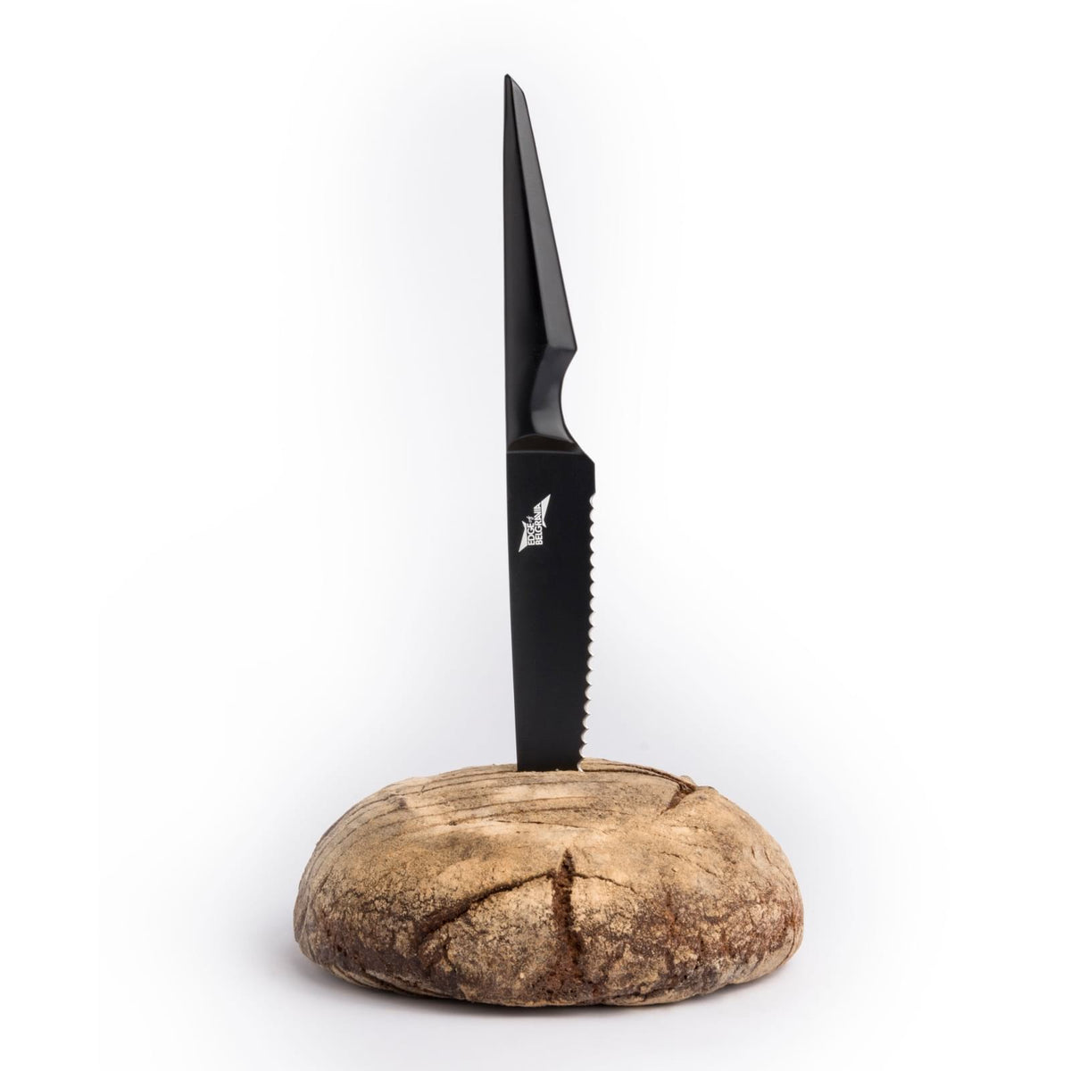 EDGE OF BELGRAVIA BREAD KNIVES IN BLACK. 4 IN TOTAL