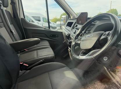 **(ONLY 57K MILEAGE)** 2022 FORD TRANSIT 350 LEADER ECOBLUE 2.0 DIESEL MANUAL CHASSIS CAB WHITE