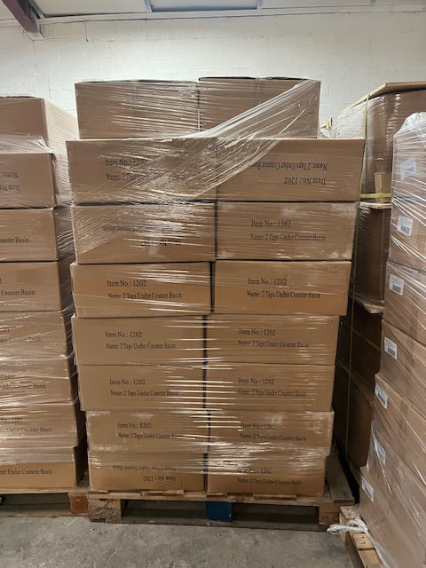 31 PALLETS OF CERAMIC VANITY BASINS