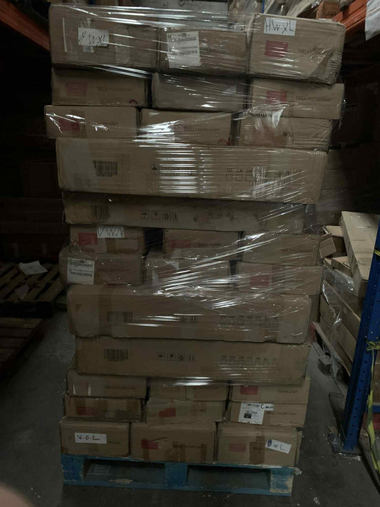 PALLET OF RADIATOR COVERS MIXED DESIGN COLOURS AND SIZES