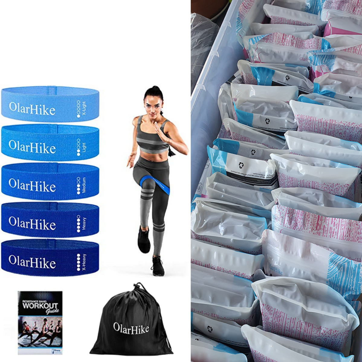 40PCS OLARHIKE RESISTANCE BANDS SETS 5PCS/SET RRP £480