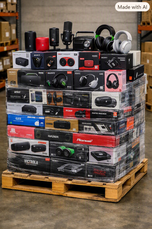 CUSTOMER RETURNS LOT: HIGH-DEMAND GAMING GEAR, PORTABLE SPEAKERS, DAB RADIOS & VOICE RECORDERS