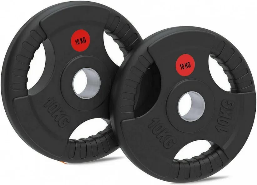 25X BRAND NEW OMEGA RUBBER COATED STEEL PLATES 2 X 10KG