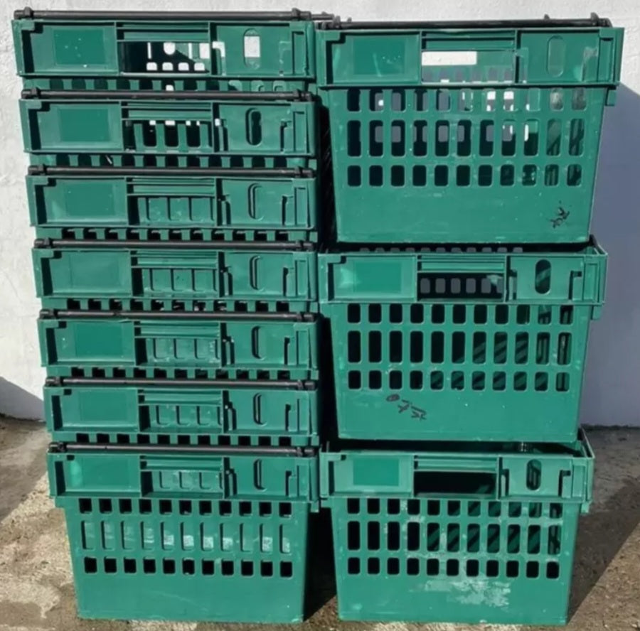 NO VAT - 5 X EXTRA DEEP BAIL ARM CRATES