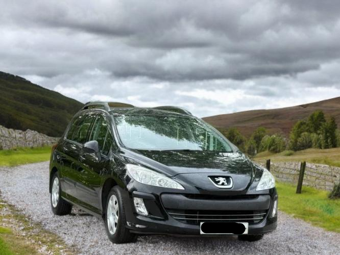 **(ONLY 98K MILEAGE)** 2010 PEUGEOT 308 S SW AUTO 1.6 PETROL ESTATE BLACK >>--NO VAT ON HAMMER--<<