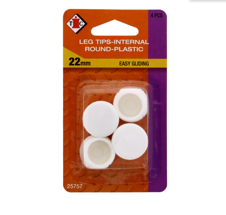 120 X CHAIR TIP INTERNAL TIC-22MM