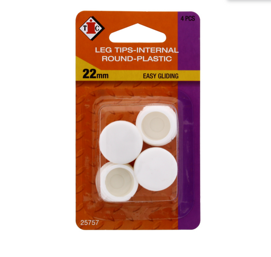 120 X CHAIR TIP INTERNAL TIC-22MM