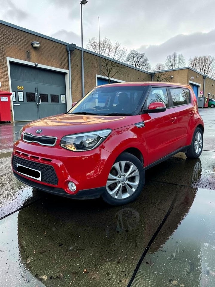 **(ONLY 93K MILEAGE)** 2014 KIA SOUL CONNECT CRDI 1.6L DIESEL MANUAL RED >>--NO VAT ON HAMMER--<<
