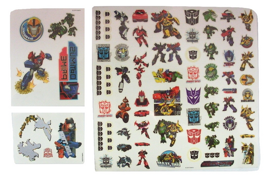 2000 X TRANSFORMERS PRESSERS STICKERS RUB DOWN