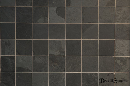 45.36M2 - BRAZILIAN BLACK SLATE MOSAICS - RRP £ 1,700.00